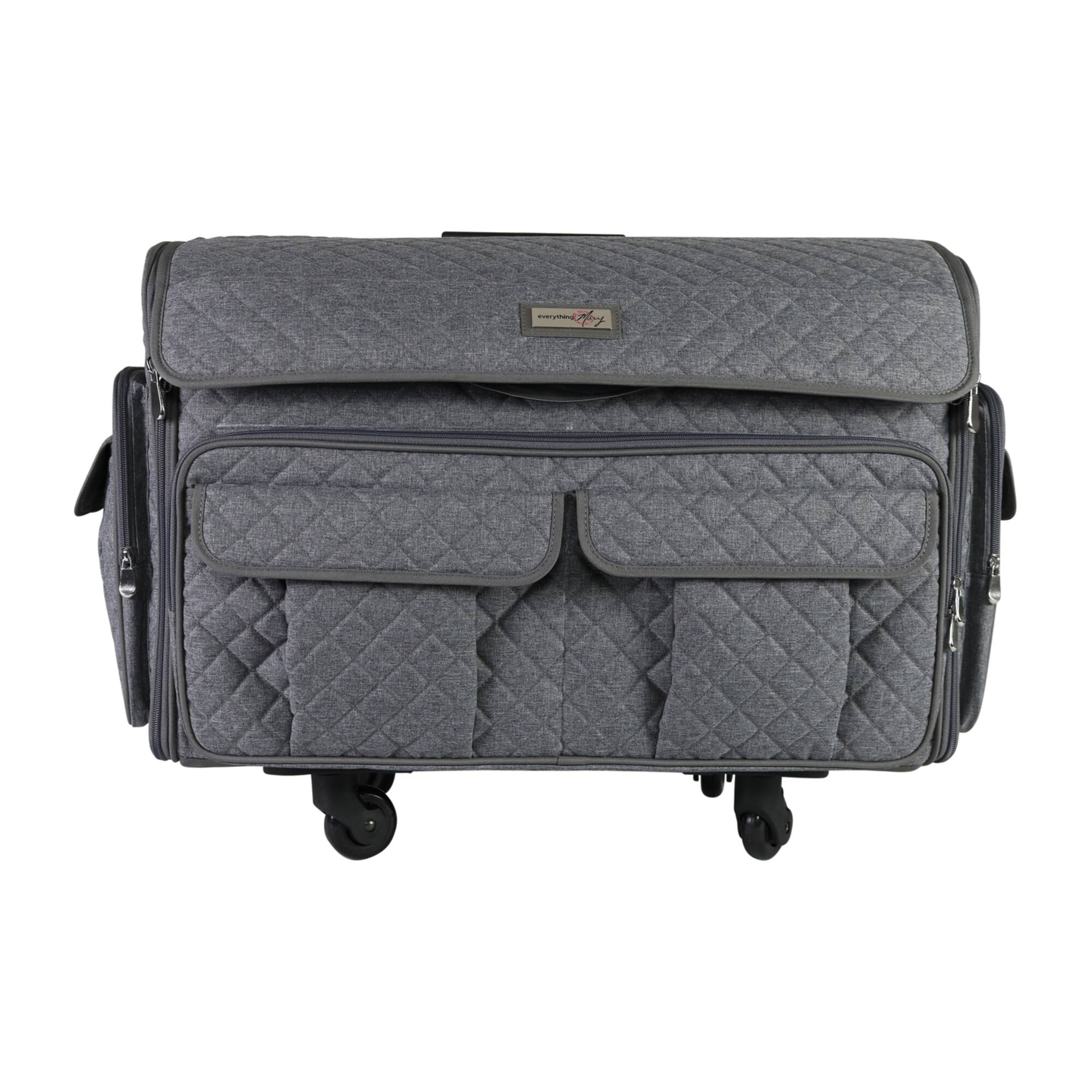 Everything Mary Heather Gray XXL Rolling Sewing Tote